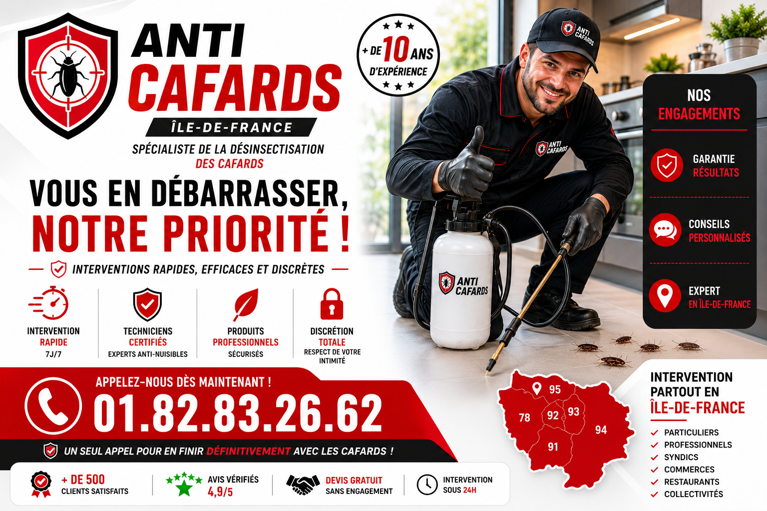 Cafards Levallois Perret